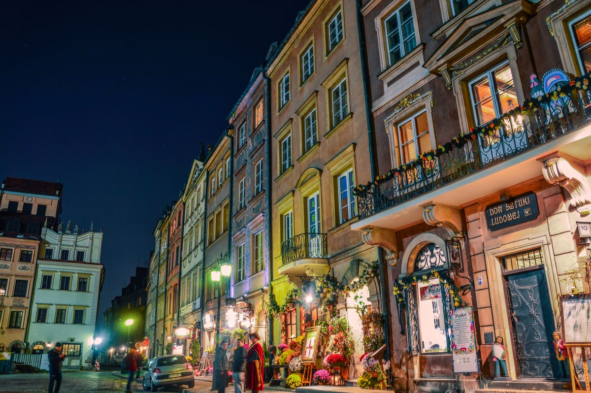 The old town square in Warsaw