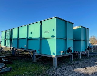 image of effluent settlement tanks