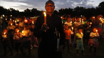 A candlelight service was held in the Soweto district of Johannesburg on Thursday evening