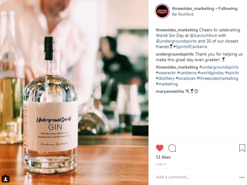 Content marketing instagram Canberra