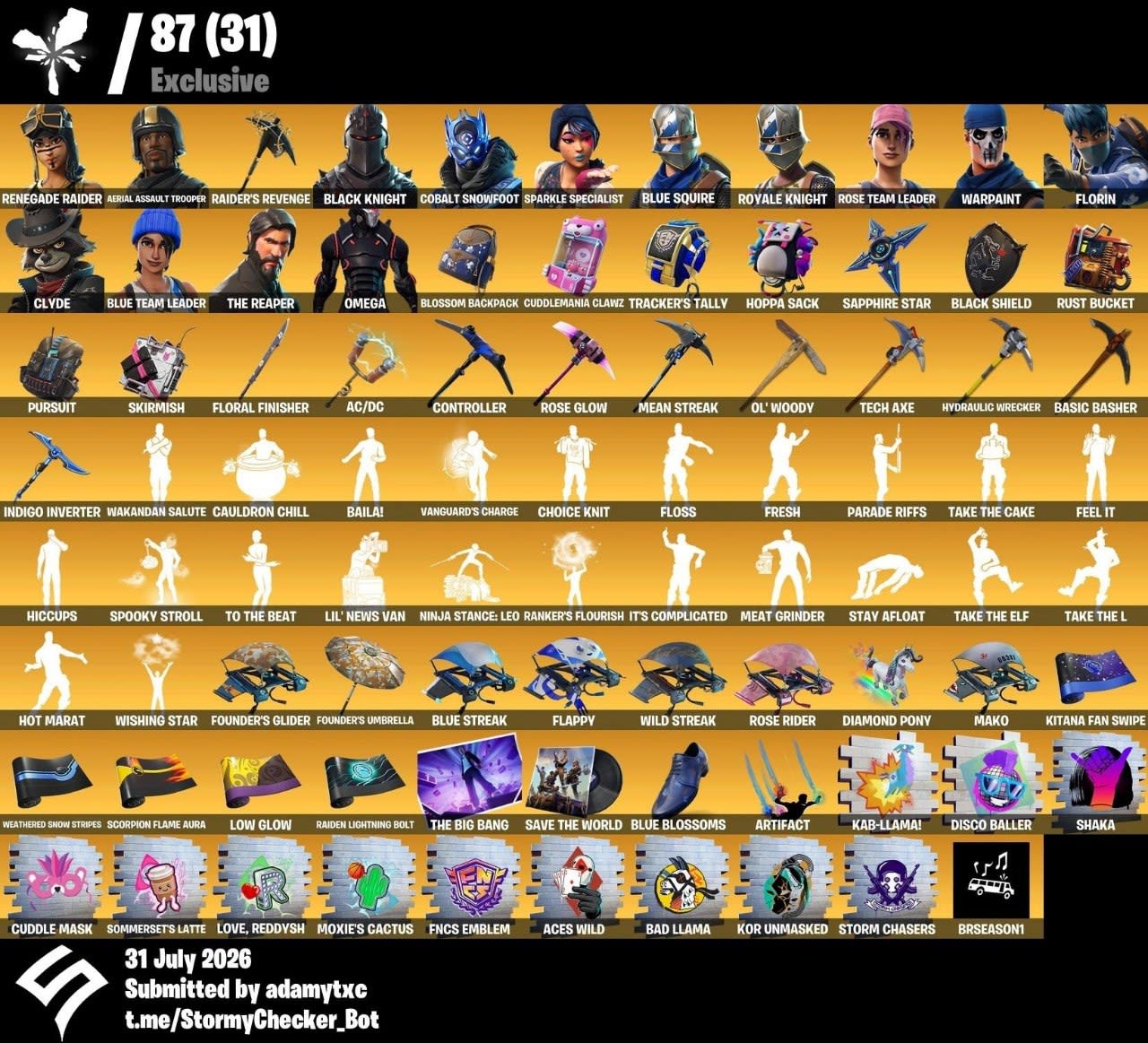 Renegade Raider X Aerial X Raider X Black Knight - Exclusives