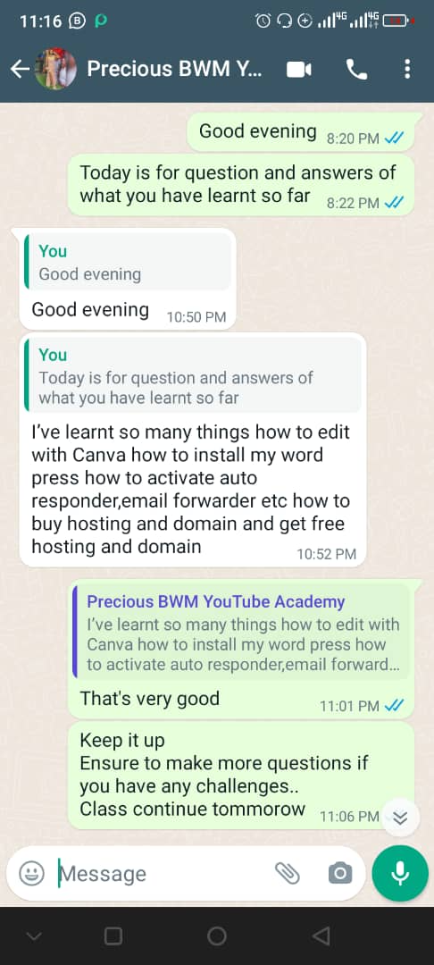 Student Testimony 1