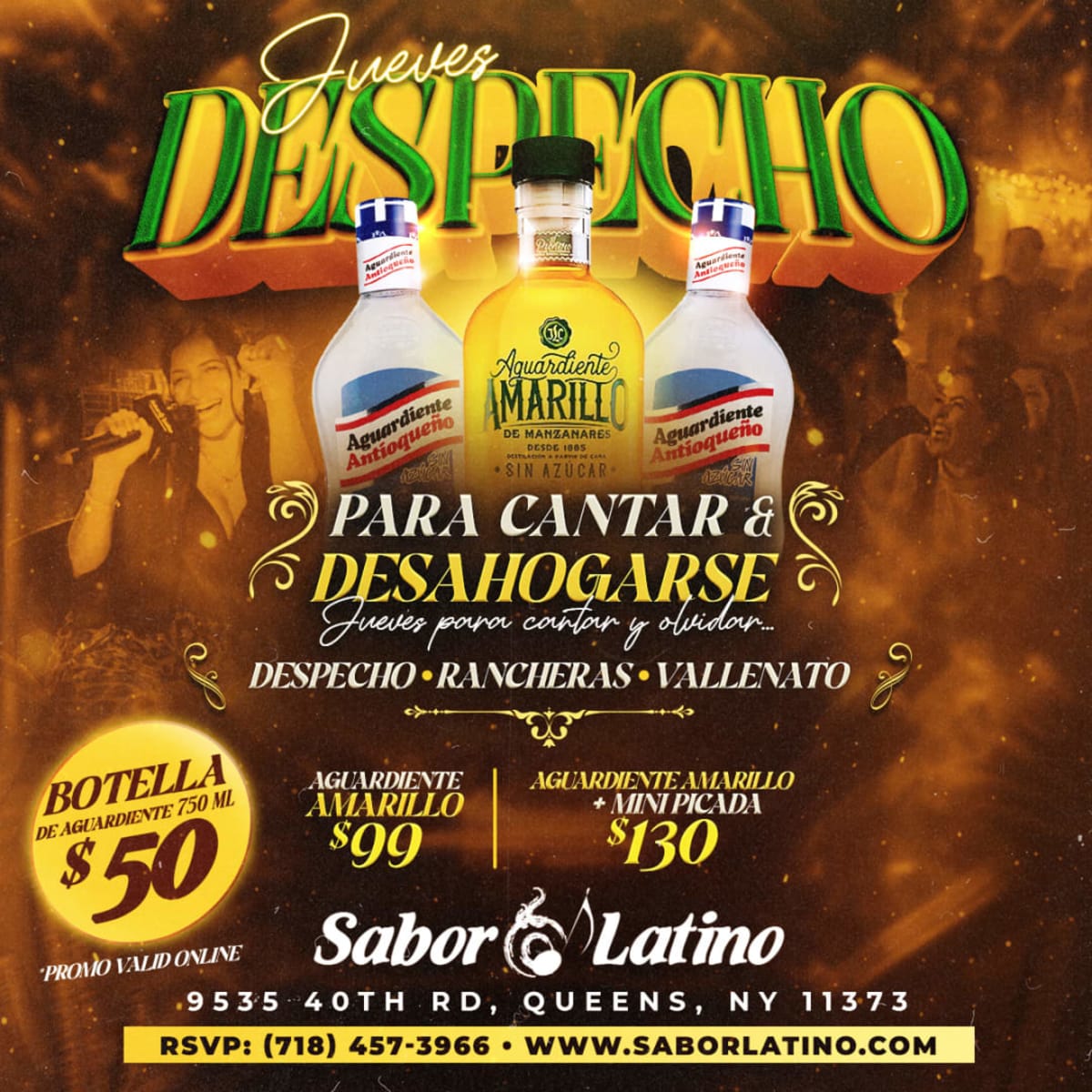 JUEVES DE DESPECHO | Sabor Latino in Queens - Tickets 2025-12-11