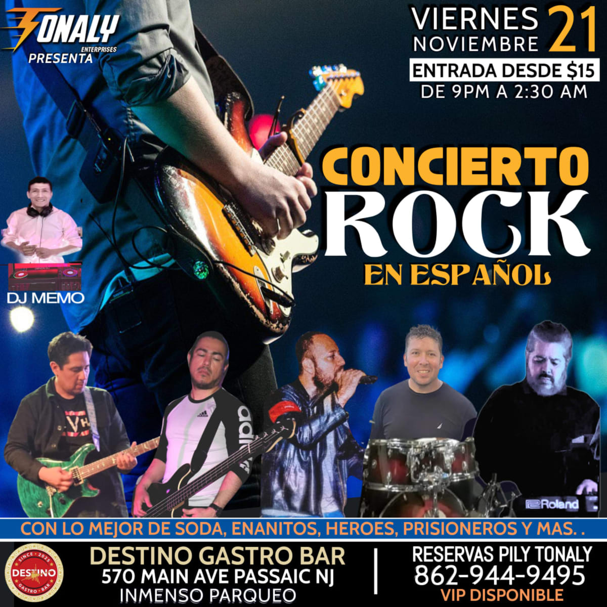 Passaick Rocks Concierto Rock en Español 80s 90s in Passaic - Tickets 2025-11-21 ...