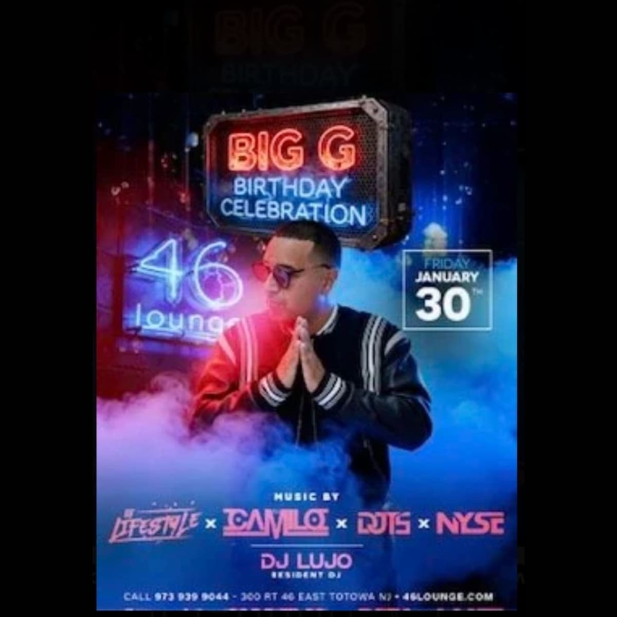 Level Up Fridays DJ Camilo Live At 46 Lounge in Totowa - Tickets