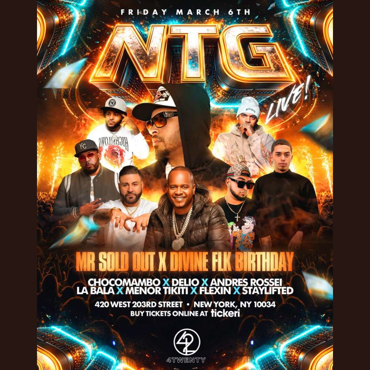 NTG LIVE PERFORMANCE in New York - Tickets 2026-03-06 | 420 Bar Lounge