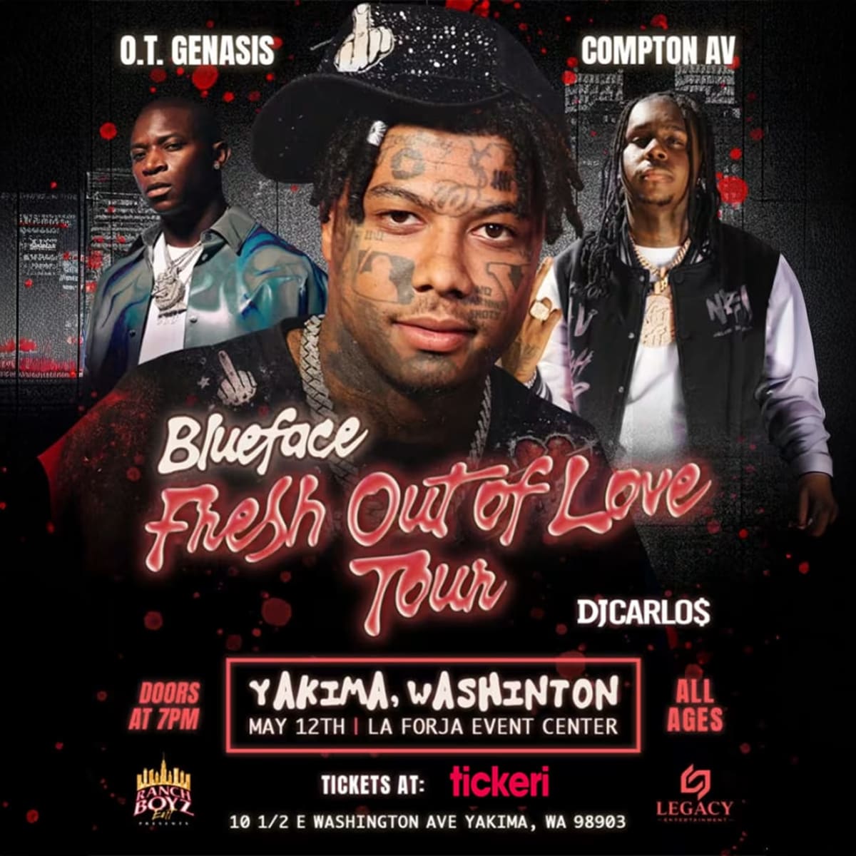 Blue Face - Fresh Out of Love Tour - OT Genasis - Compton Av