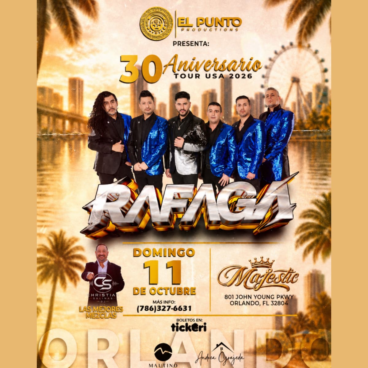 RAFAGA EN ORLANDO –TOUR 30 ANIVERSARIO 🔥 in Orlando - Tickets