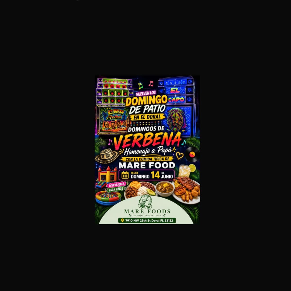 DOMINGO DE PATIO in Doral - Tickets 2026-06-14 | Doral