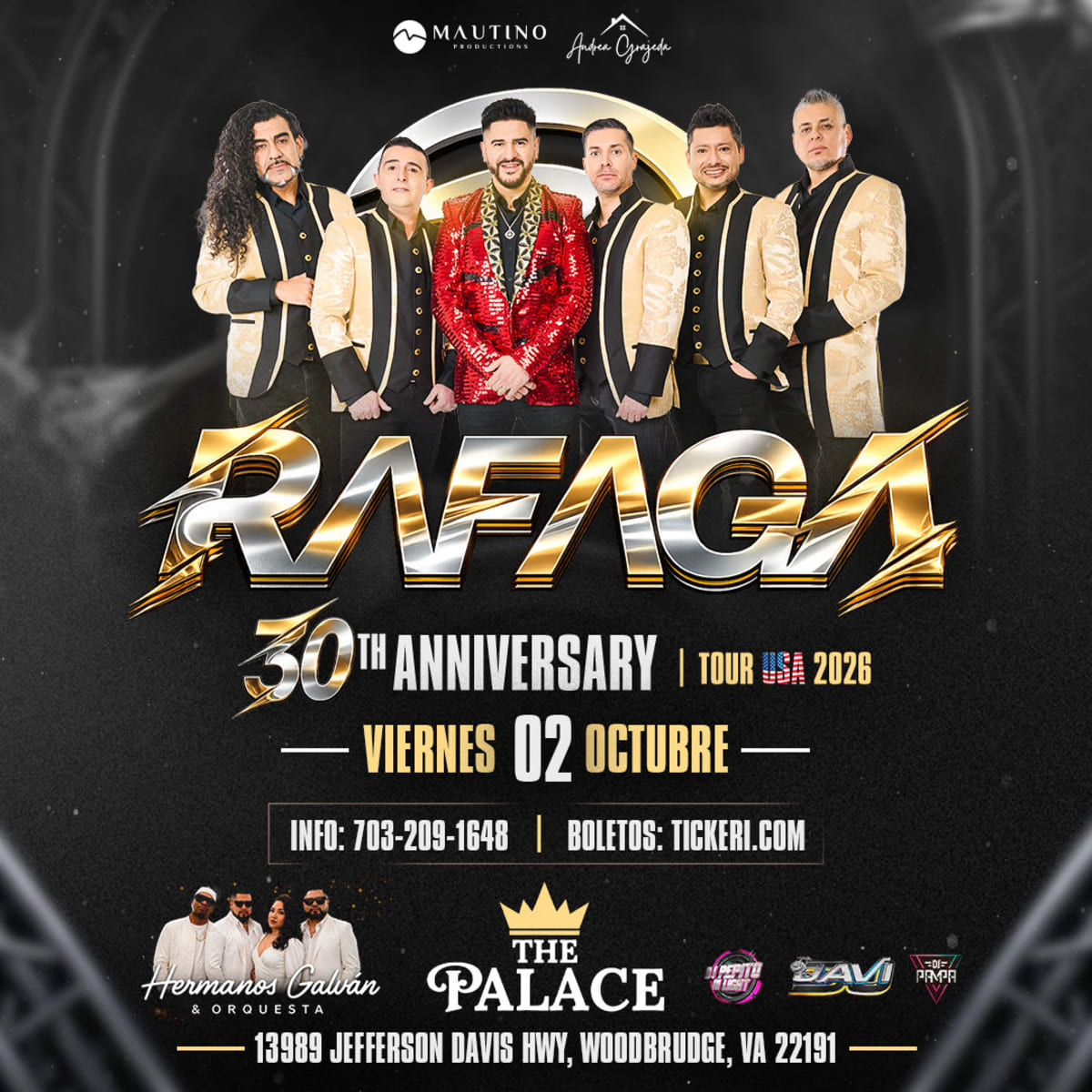 RAFAGA RAFAGA 35 ANIVERSARIO EN VIRGINA (NUEVA FECHA) in Woodbridge