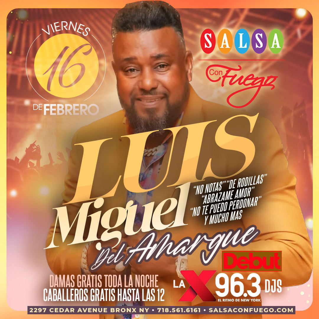 BACHATA LIVE!! W/ El Chaval de La Bachata & Luis Miguel Del Amargue –  LABOOM NEW YORK