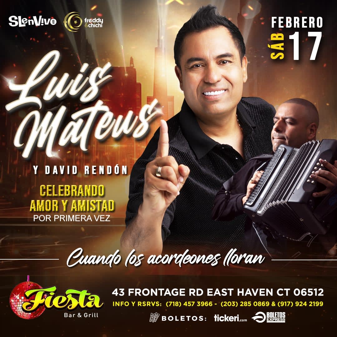 Event - Luis Mateus en Concierto - East Haven, CT - Sat, February 17, 2024} | concert tickets