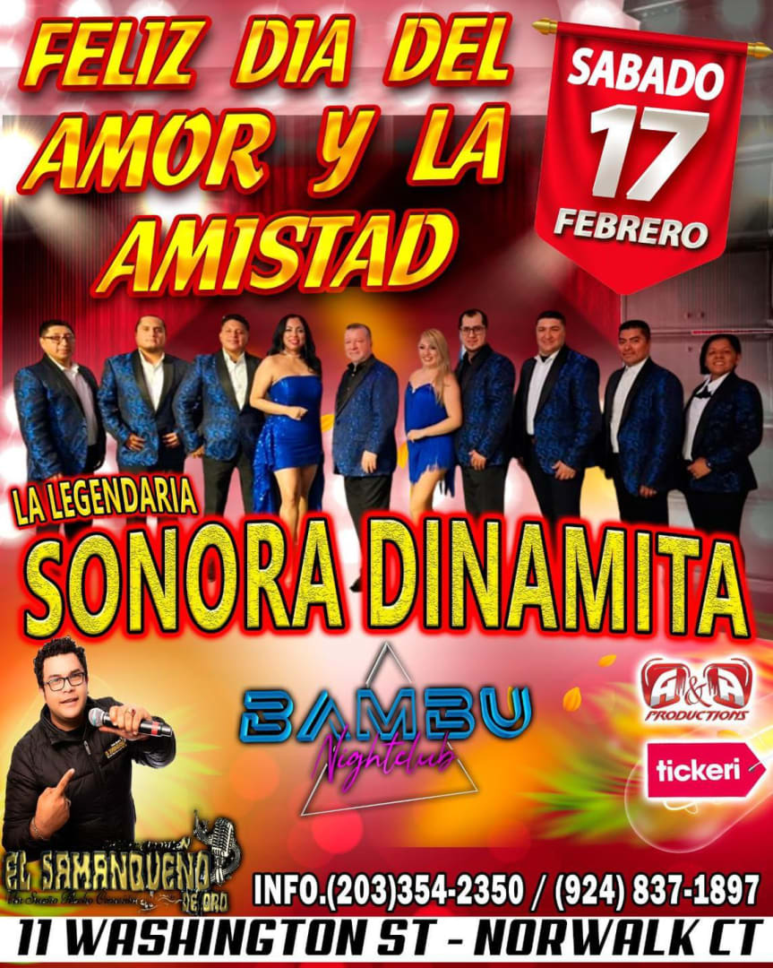 Event - LA LEGENDARIA SONORA DINAMITA EN CONCIERTO - Norwalk, CT - sáb, 17 de febrero de 2024} | concert tickets