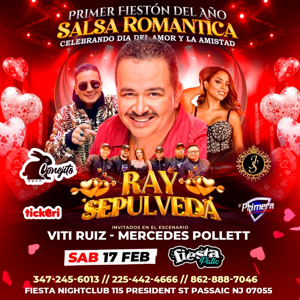 Event - RAY SEPULVEDA EN CONCIERTO ! - Passaic, NJ - Sat, February 17, 2024} | concert tickets