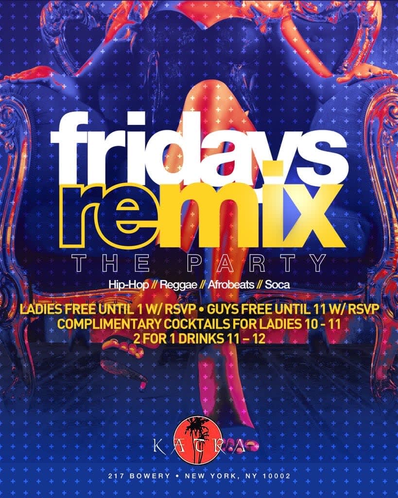 Event - NYC Hip Hop vs Reggae Katra Lounge Remix Fridays FREE Gametight Guestlist - New York, NY - Fri, May 3, 2024} | concert tickets