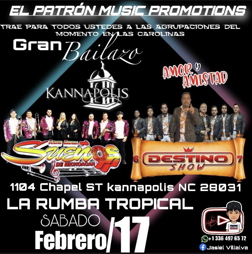 Event - Baile del amor y la amistad! - Kannapolis, NC - Sat, February 17, 2024} | concert tickets