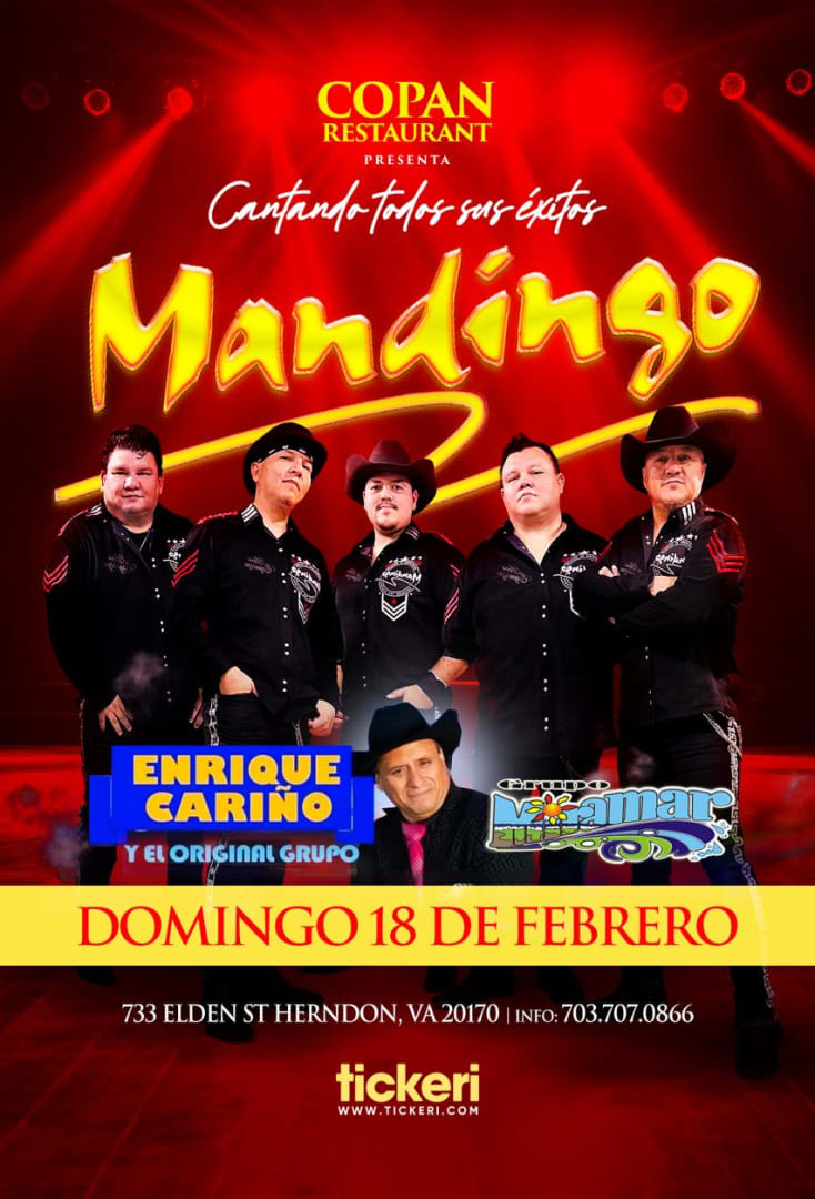 Event - MANDINGO y Grupo Miramar EN CONCIERTO ! - Herndon, VA - dom, 18 de febrero de 2024} | concert tickets