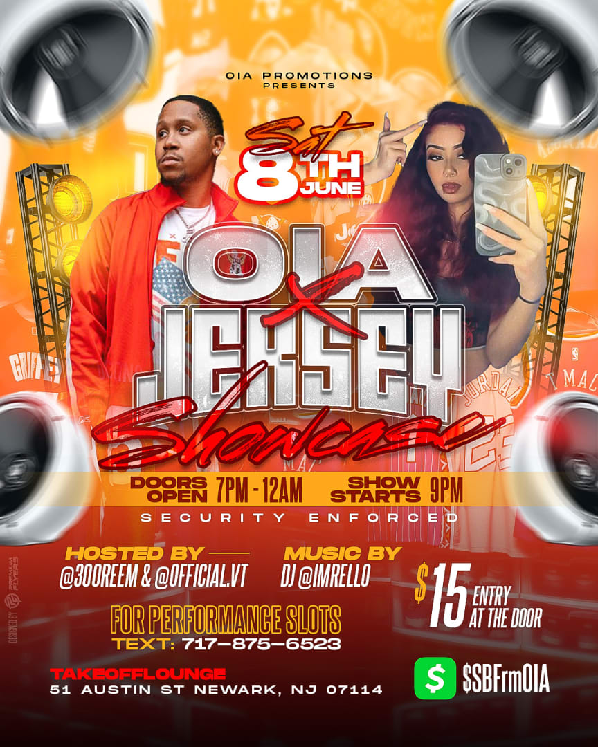 Event - OIA Promotions Presents Takeover Jersey Showcase - Newark, NJ  - Sat, June 8, 2024} | concert tickets