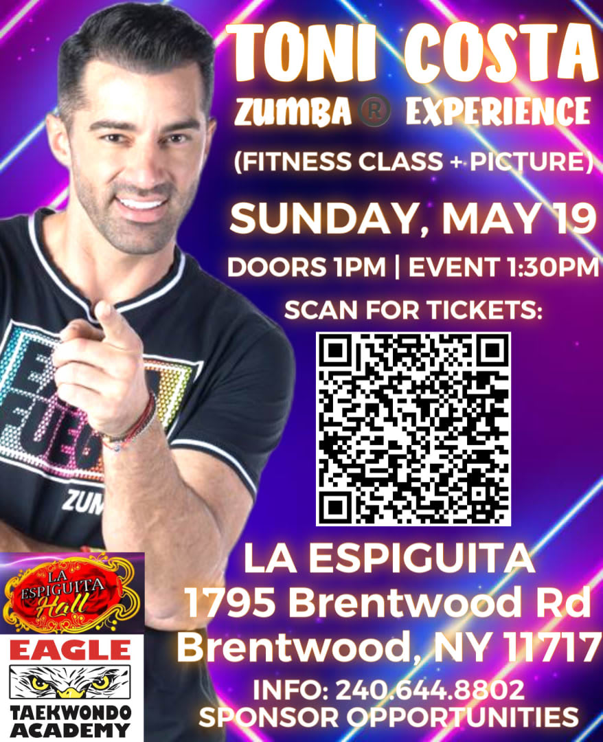 Event - TONI COSTA ZUMBA® FITNESS EXPERIENCE IN LONG ISLAND, NY