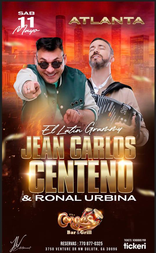 Event - JEAN CARLOS CENTENO, RONAL URBINA ¡En Concierto! - Atlanta (Georgia) - Duluth, GA - sáb, 11 de mayo de 2024} | concert tickets