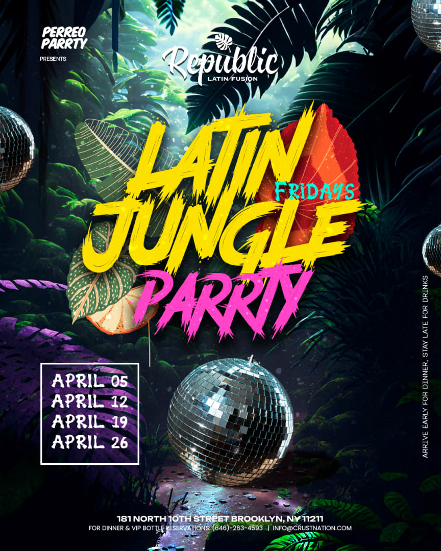 Event - Reggaeton Jungle Parrty - Fridays @ Republic - Latin Dance Party