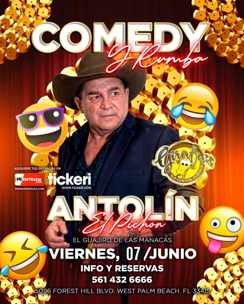 Event - ANTOLÍN EL PICHÓN COMEDY SHOW en WEST PALM BEACH 