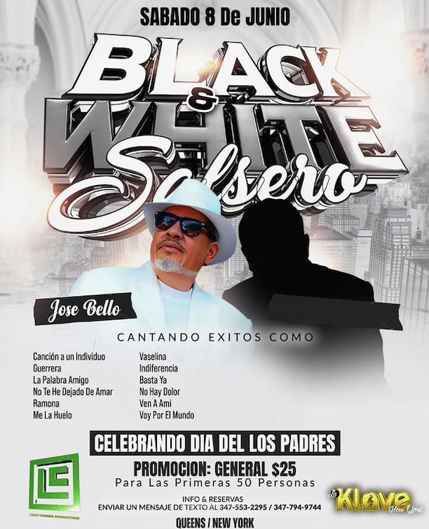 Event - Concierto De Salsa Celebrando Dia De Los Padres Con Jose Bello y Artista Sorpresa 