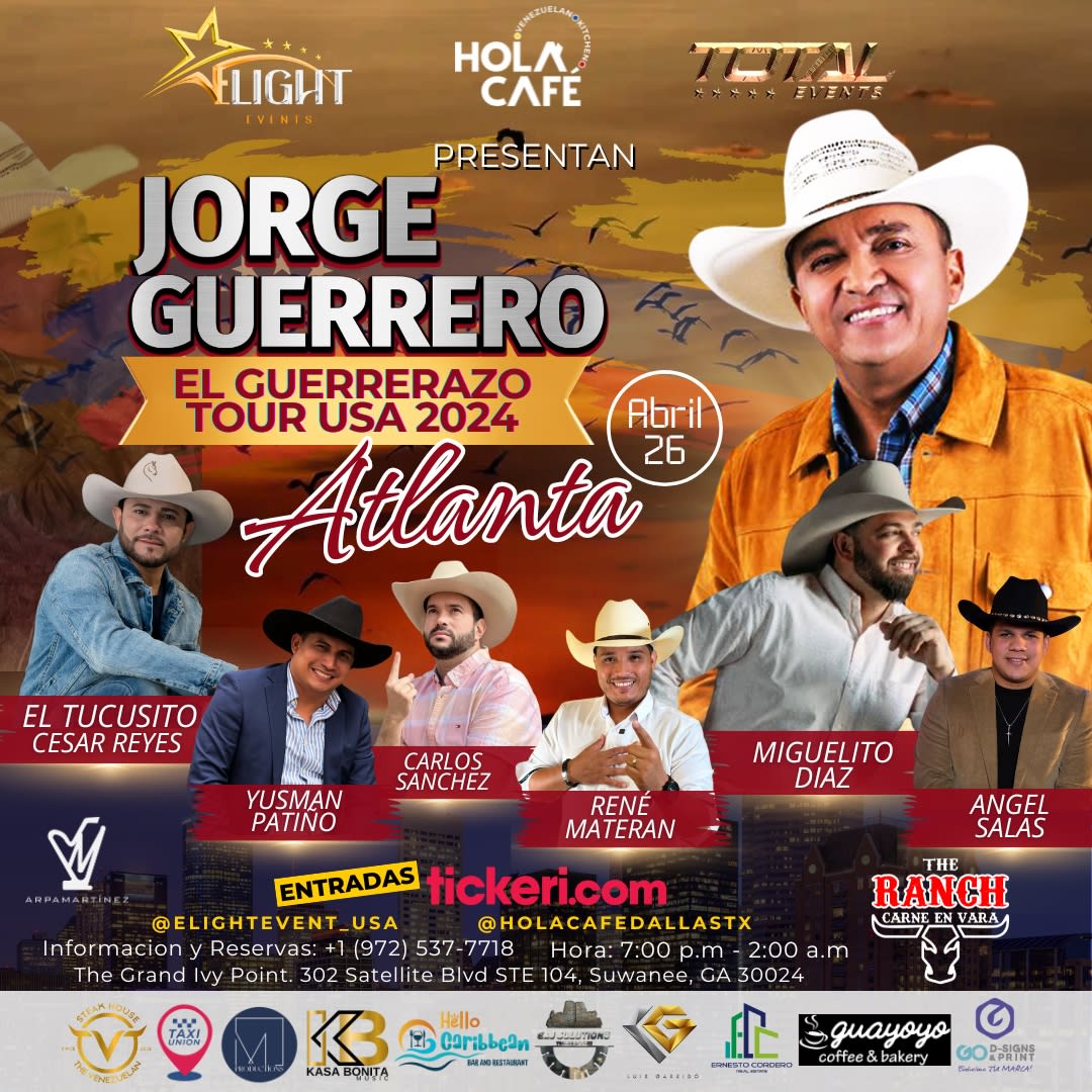 Event - Jorge Guerrero en Concierto El Guerrerazo Tour USA 2024 ATLANTA