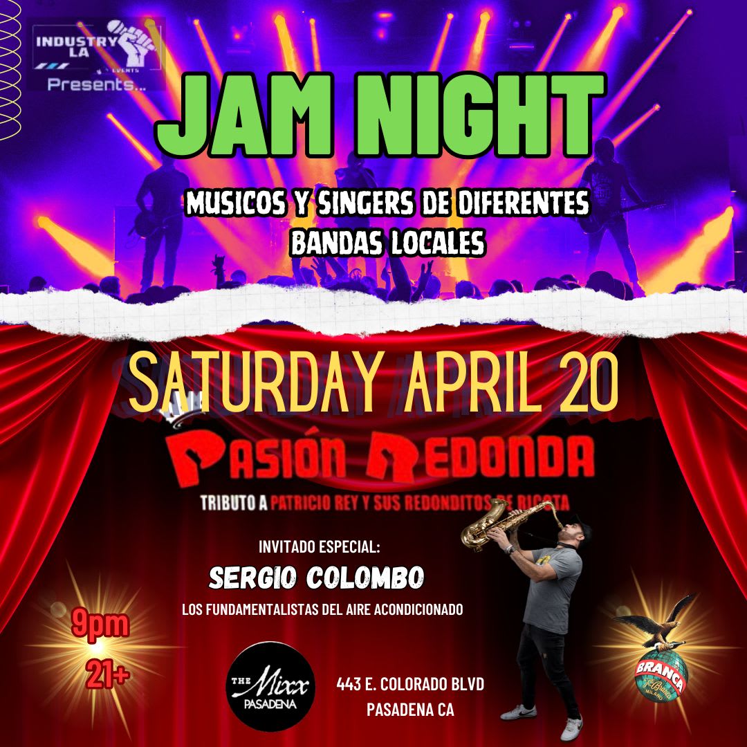 Event - JAM NIGHT + PASION REDONDA & SERGIO COLOMBO