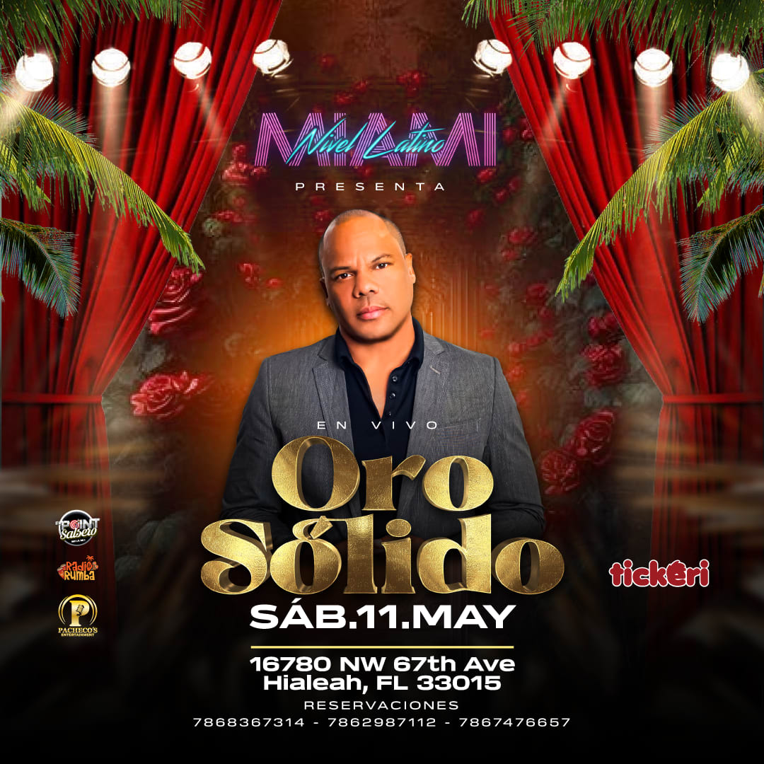 Event - ORO SÓLIDO EN CONCIERTO  - Hialeah, FL - sáb, 11 de mayo de 2024} | concert tickets
