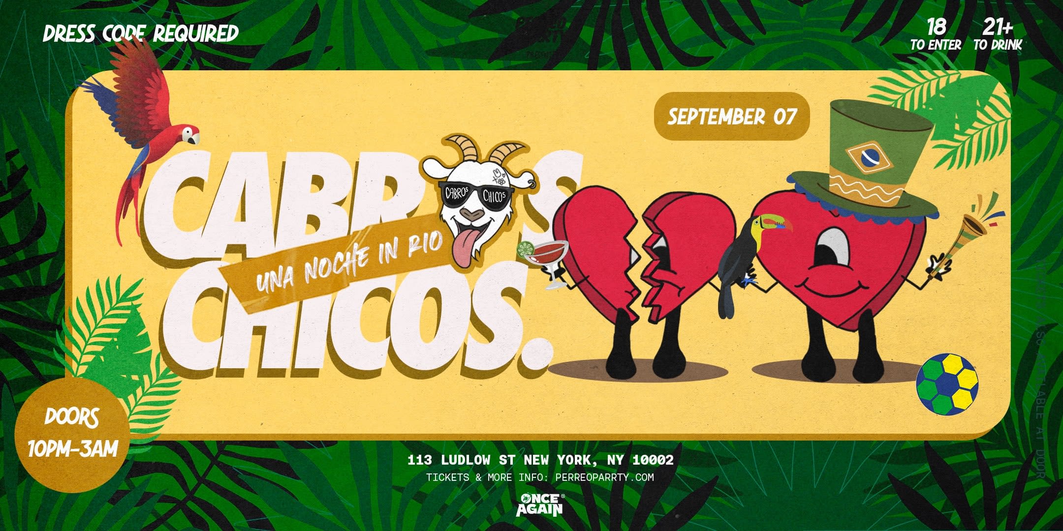 Event - Cabros chicos - Un Noche in Rio de Janeiro - Brazilian independence - New York, NY - Sat, September 7, 2024} | concert tickets