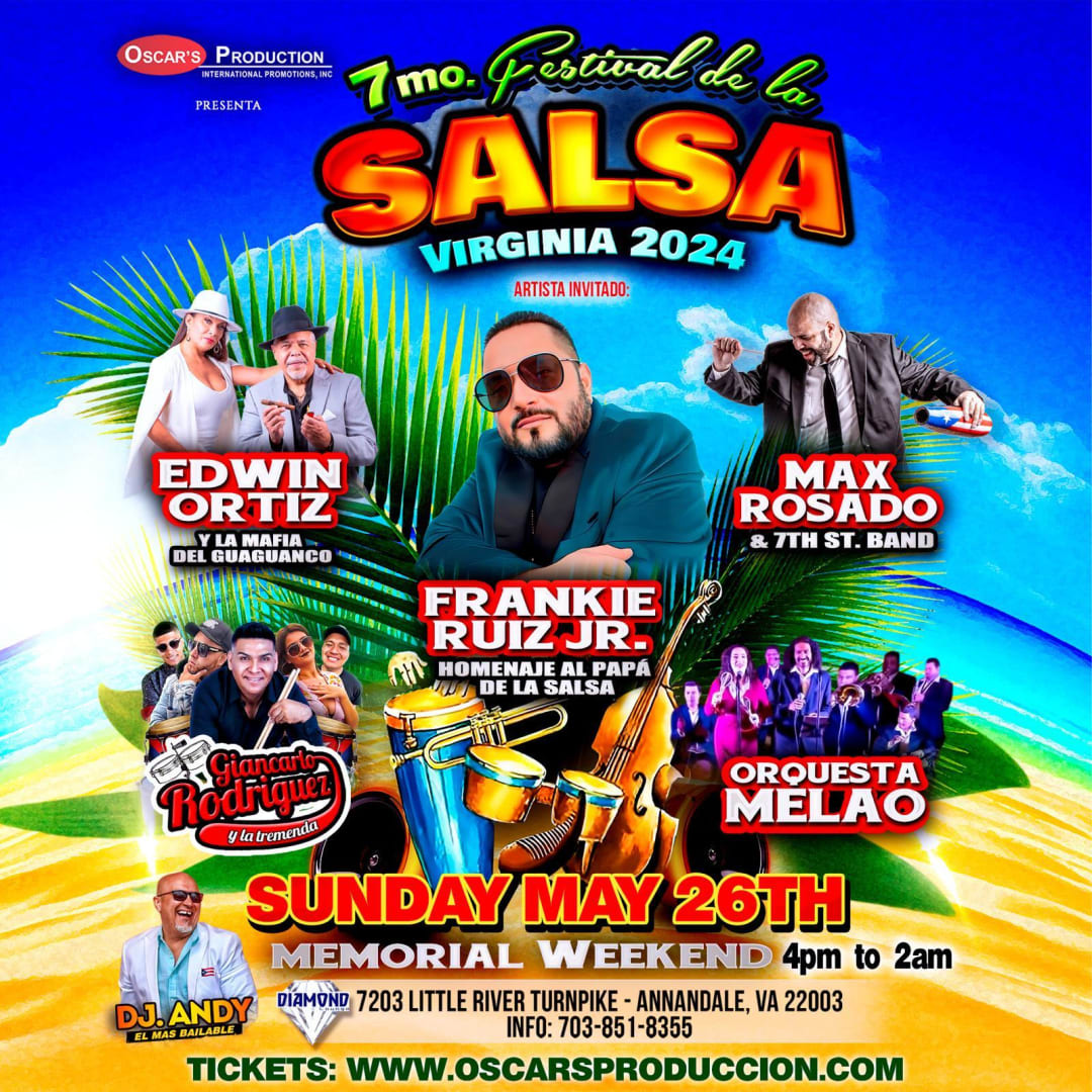 Event - 7mo FESTIVAL DE LA SALSA EN VIRGINIA 2024 - Annandale, VA - dom, 26 de mayo de 2024} | concert tickets