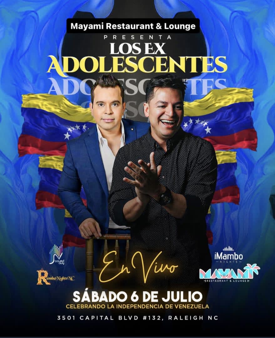 Event - Los Ex-Adolescentes en Concierto  - Raleigh, NC - Sat, July 6, 2024} | concert tickets