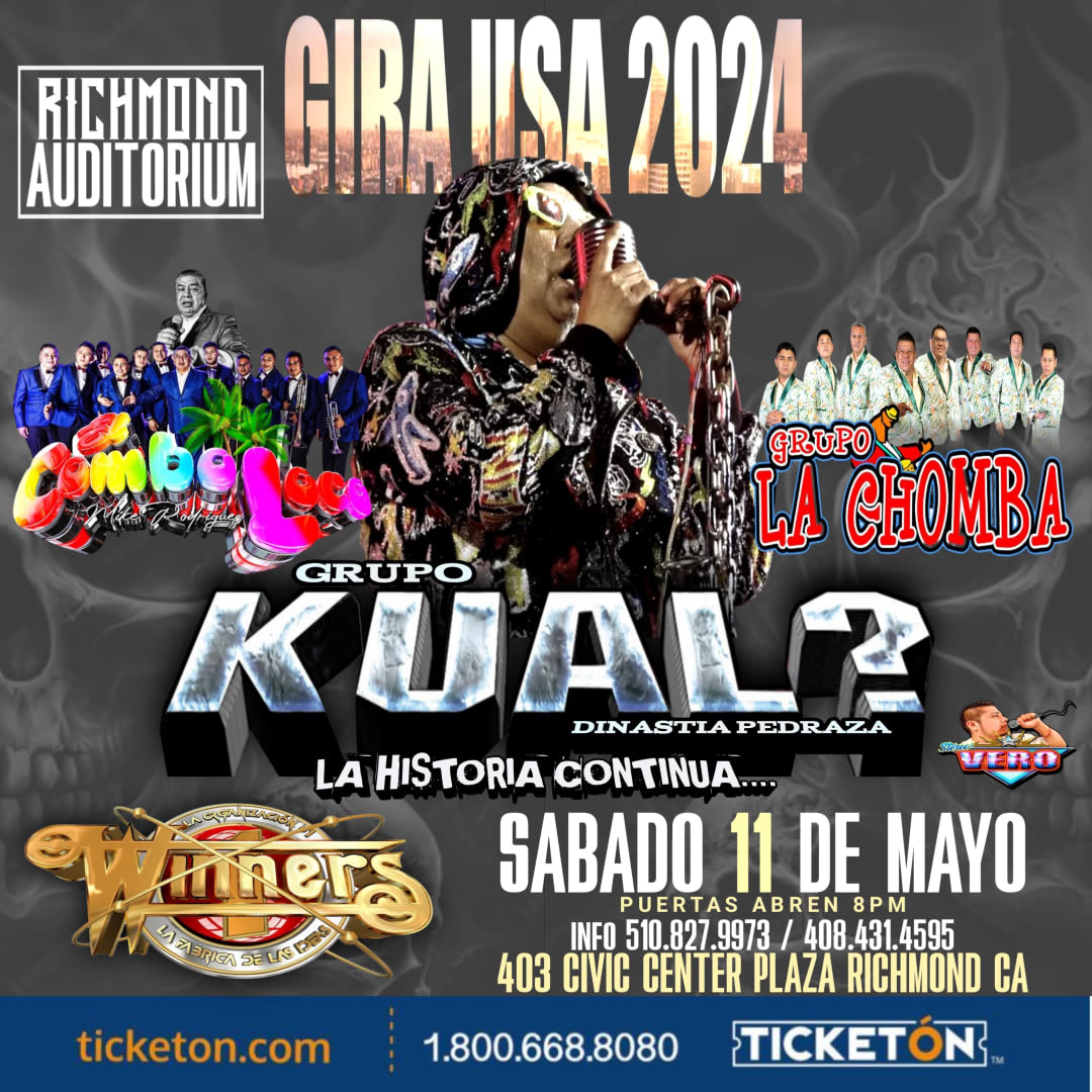 Event - Grupo Kual - Richmond, CA - Sat, May 11, 2024} | concert tickets