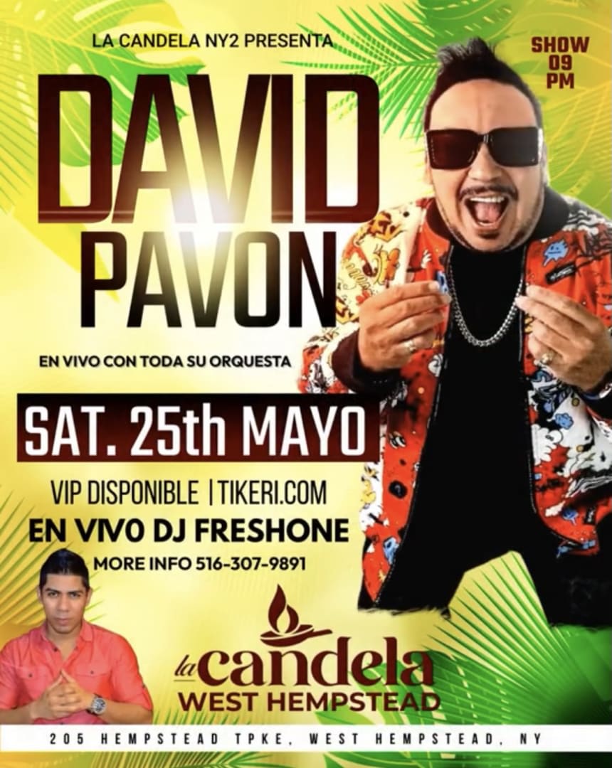 Event - "DAVID PAVON EN CONCIERTO " - West Hempstead, NY - Sat, May 25, 2024} | concert tickets