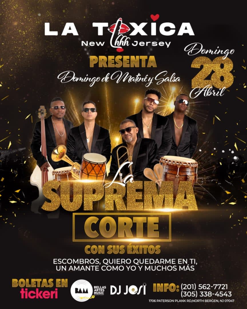 Event - LA SUPREMA CORTE EN CONCIERTO ! - North Bergen, NJ - Sun, April 28, 2024} | concert tickets