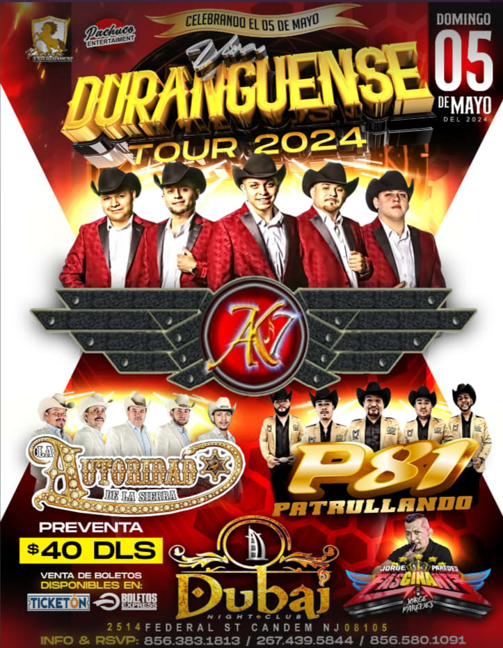 Event - AK7, AUTORIDAD DE LA SIERRA , PATRULLA 81 EN VIVO ! - Camden, NJ - dom, 5 de mayo de 2024} | concert tickets