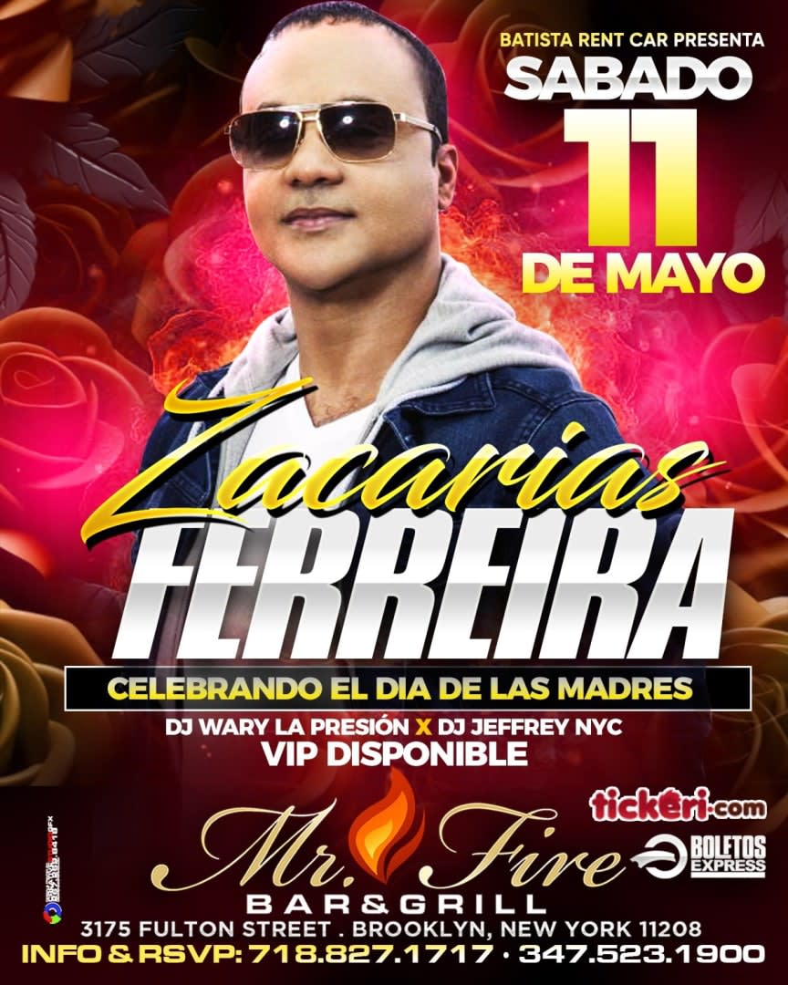 Event - ZACARIAS FERREIRA EN CONCIERTO ! - Brooklyn , NY - sáb, 11 de mayo de 2024} | concert tickets