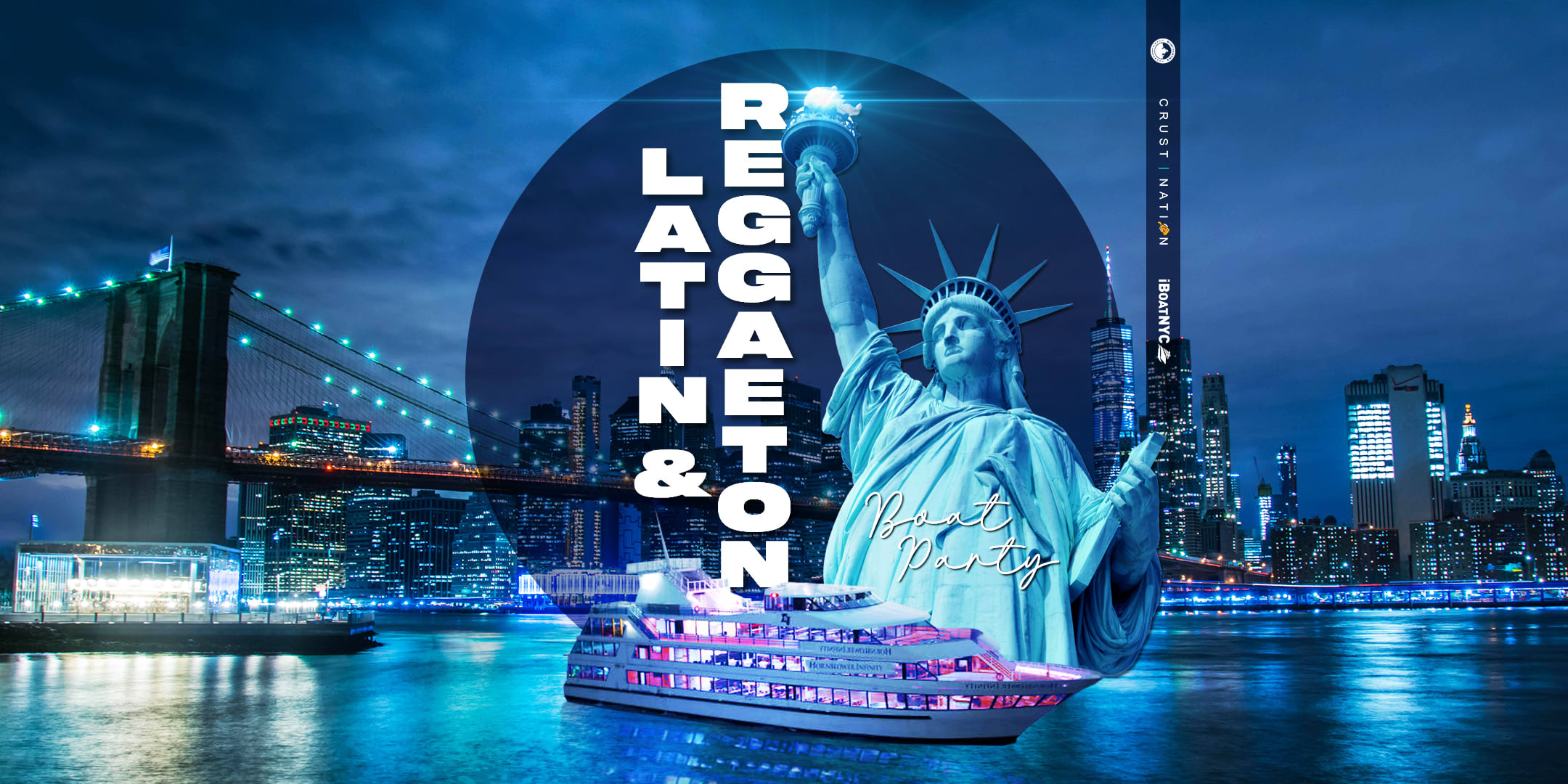 Event - NYC #1 LATIN & REGGAETON Sunset Yacht Cruise Boat Party - New York, NY - sáb, 15 de junio de 2024} | concert tickets