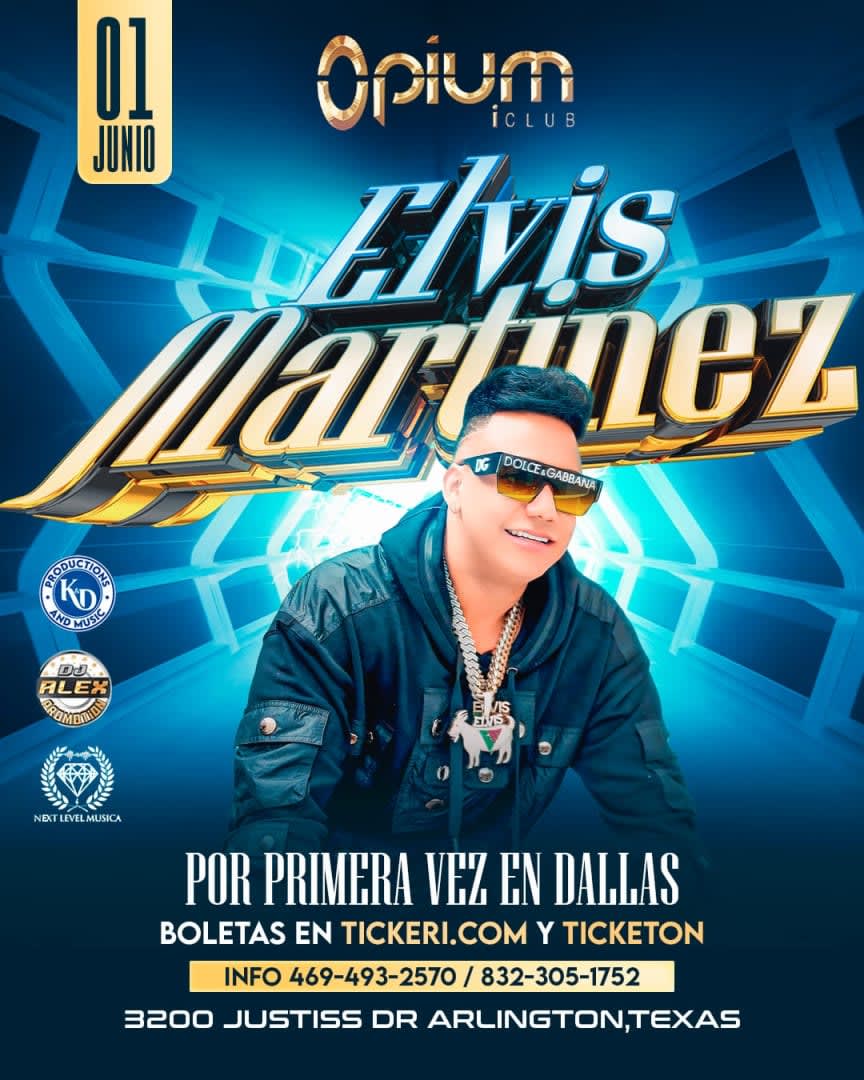 Event - ELVIS MARTINEZ EN CONCIERTO ! - Arlington, TX - Sat, June 1, 2024} | concert tickets