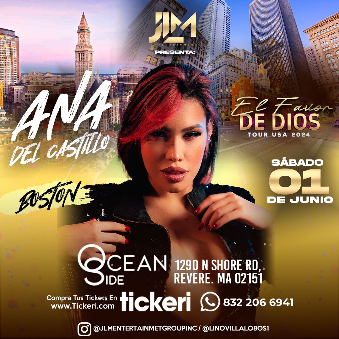 Event - ANA DEL CASTILLO EN CONCIERTO ! - Revere, MA - sáb, 1 de junio de 2024} | concert tickets