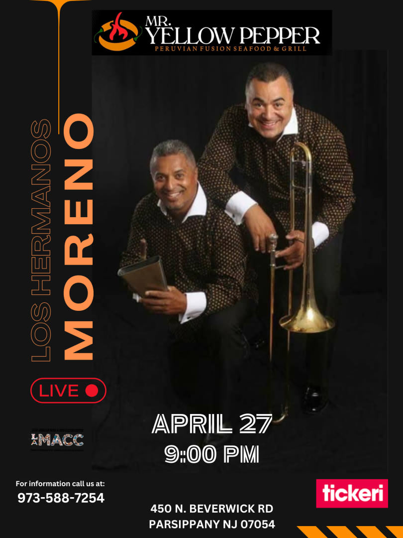 Event - LOS HERMANOS MORENO LIVE !!!!! - Parsippany-Troy Hills, NJ - Sat, April 27, 2024} | concert tickets