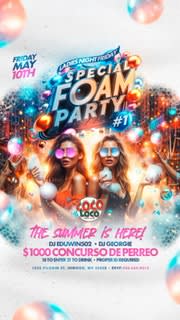 Event - Foam party #1 viernes 10 Mayo 