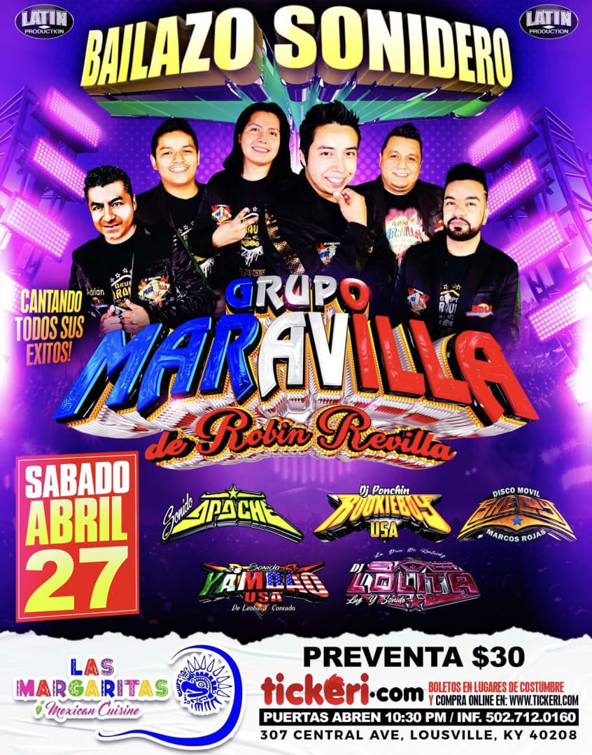 Event - Grupo Maravilla  - Louisville, Ky - sáb, 27 de abril de 2024} | concert tickets