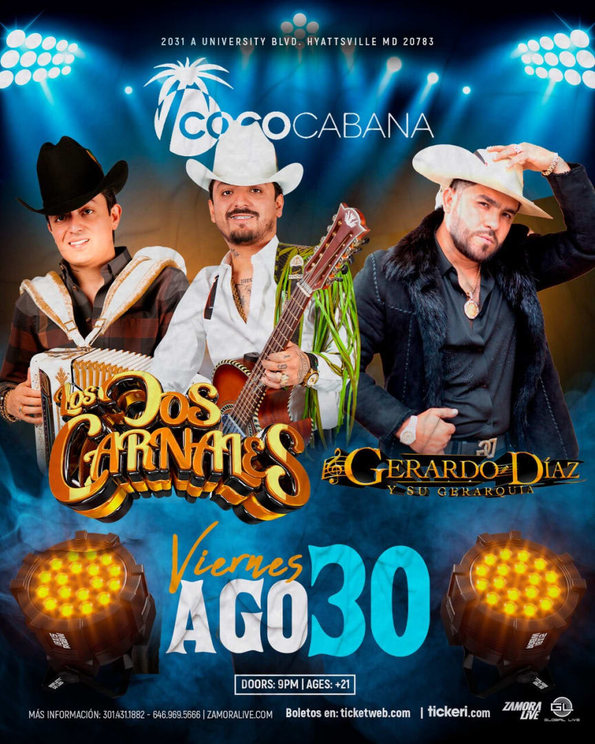 Event - Los Dos Carnales, Gerardo Diaz - Adelphi, MD - Fri, August 30, 2024} | concert tickets