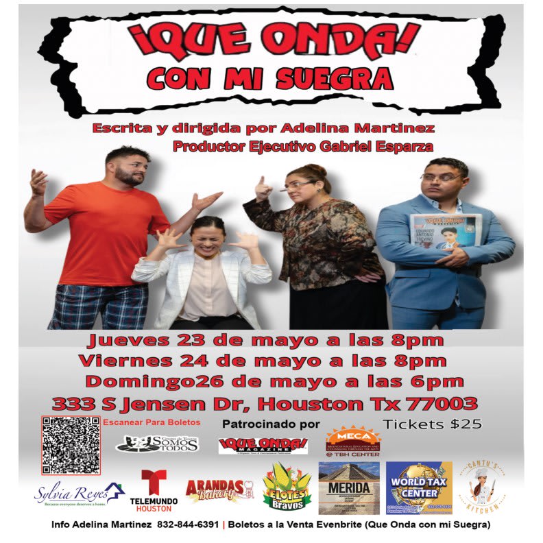 Event - Que Onda Con Mi Suegra - Houston, TX - dom, 26 de mayo de 2024} | concert tickets