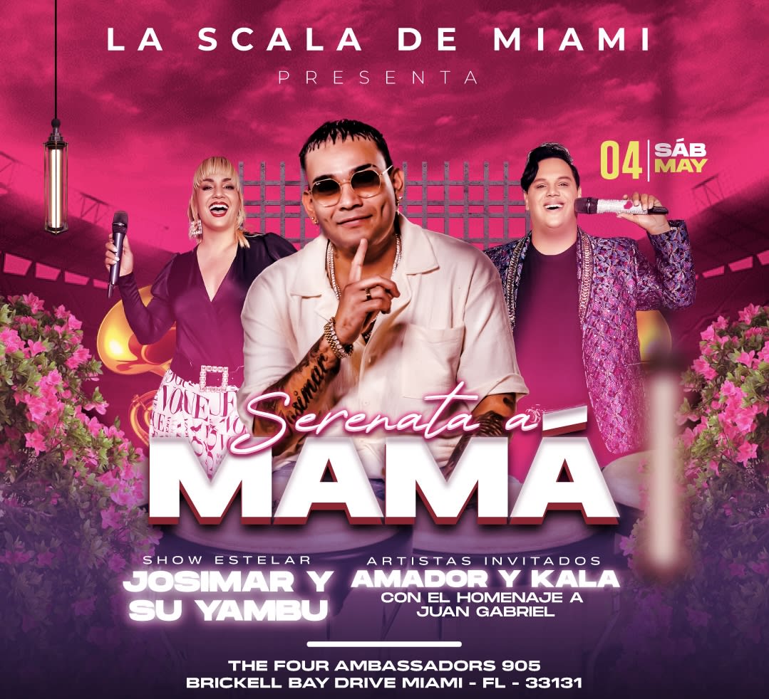 Event - Homenaje a Mamá con josimar sábado 4 de mayo   - Miami, FL - sáb, 4 de mayo de 2024} | concert tickets