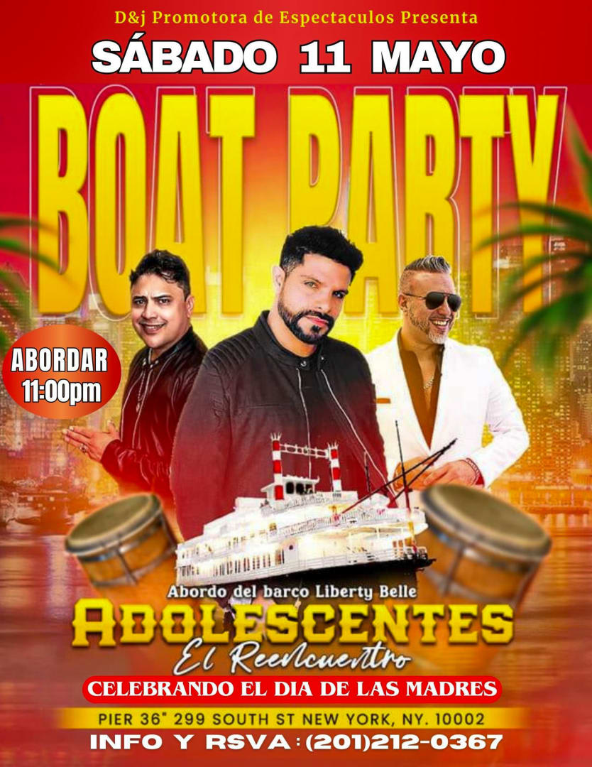 Event - LOS ADOLESCENTES Y ORQUESTA ,Celebrando el Día de las Madres - Ny, NY - Sat, May 11, 2024} | concert tickets