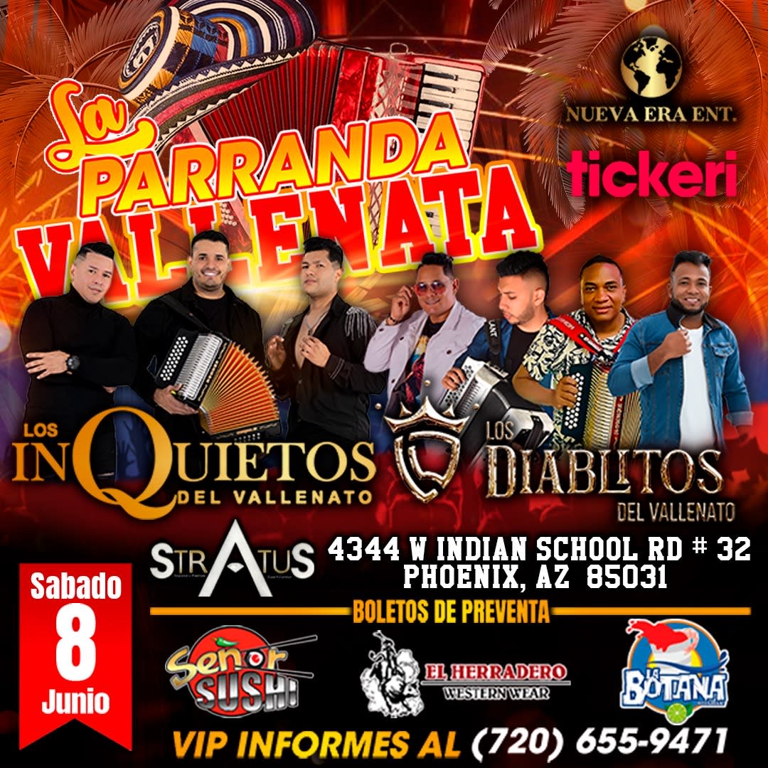 Event - La Parranda Vallenata  - Phoenix, AZ - Sat, June 8, 2024} | concert tickets