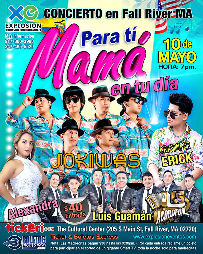 Event - FALL RIVER MASSACHUSETT,CONCIERTO PARA MAMA - Fall River, MA - Fri, May 10, 2024} | concert tickets